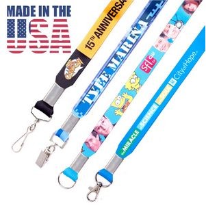 3/4" Full Color Lanyard - USA Made